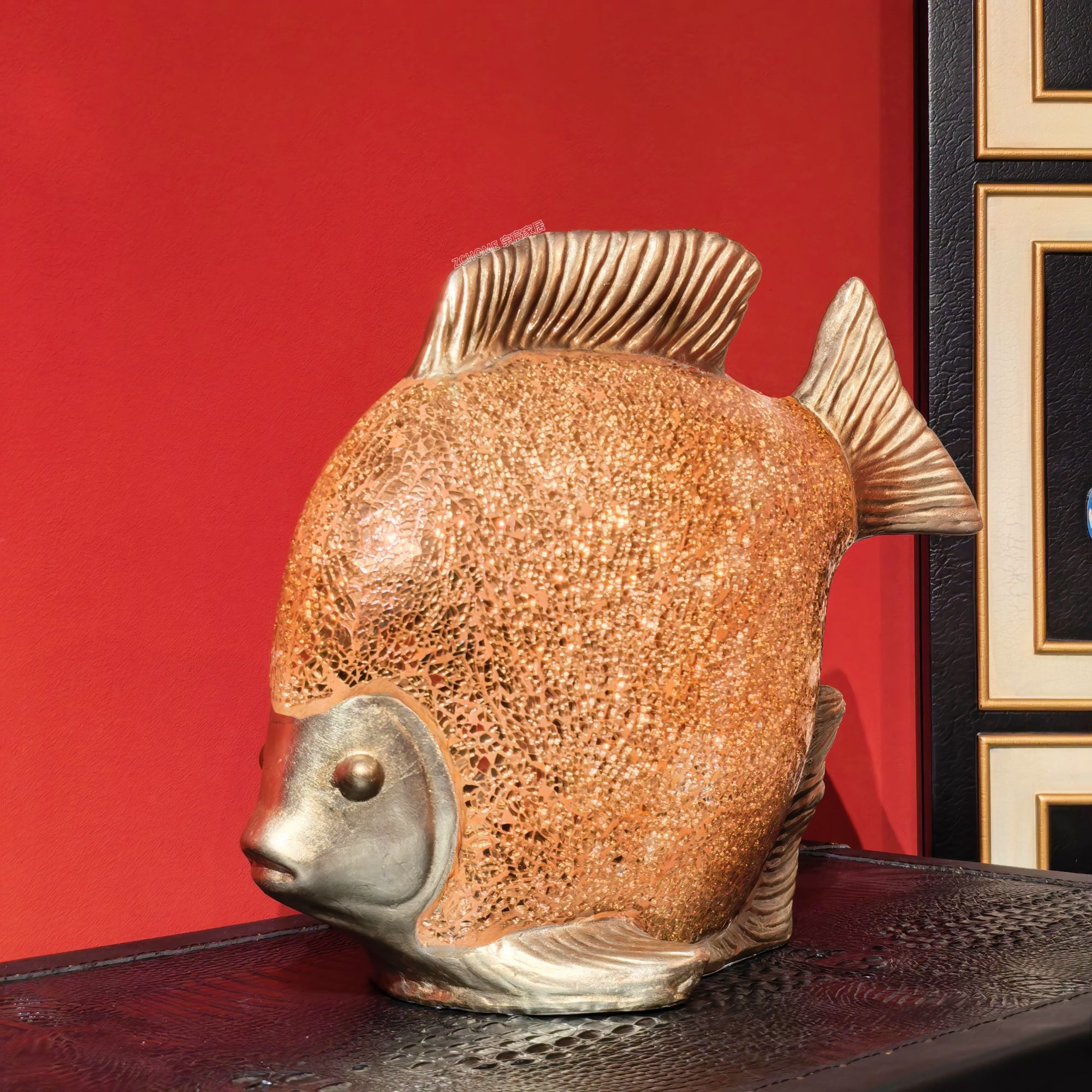 【ZC·宗宸家居】年年有鱼摆件客厅玄关年年有余摆设创意桌面装饰