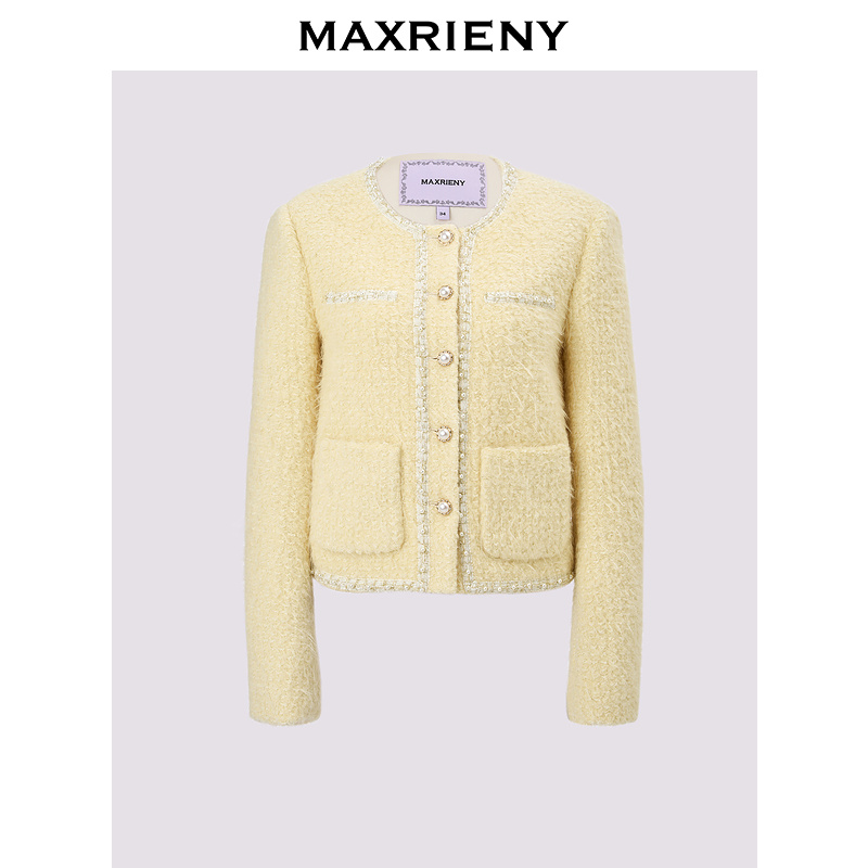 【诗语专属】MAXRIENY小香风毛呢外套