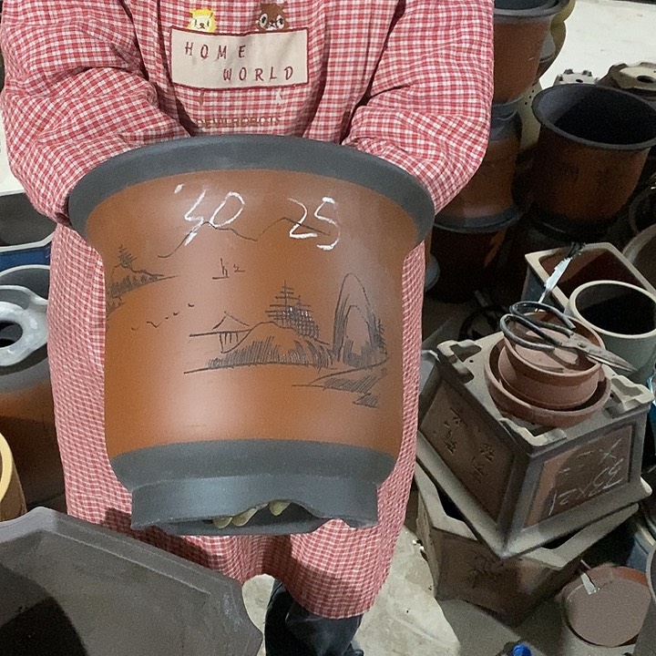 紫砂花盆紫砂花盆