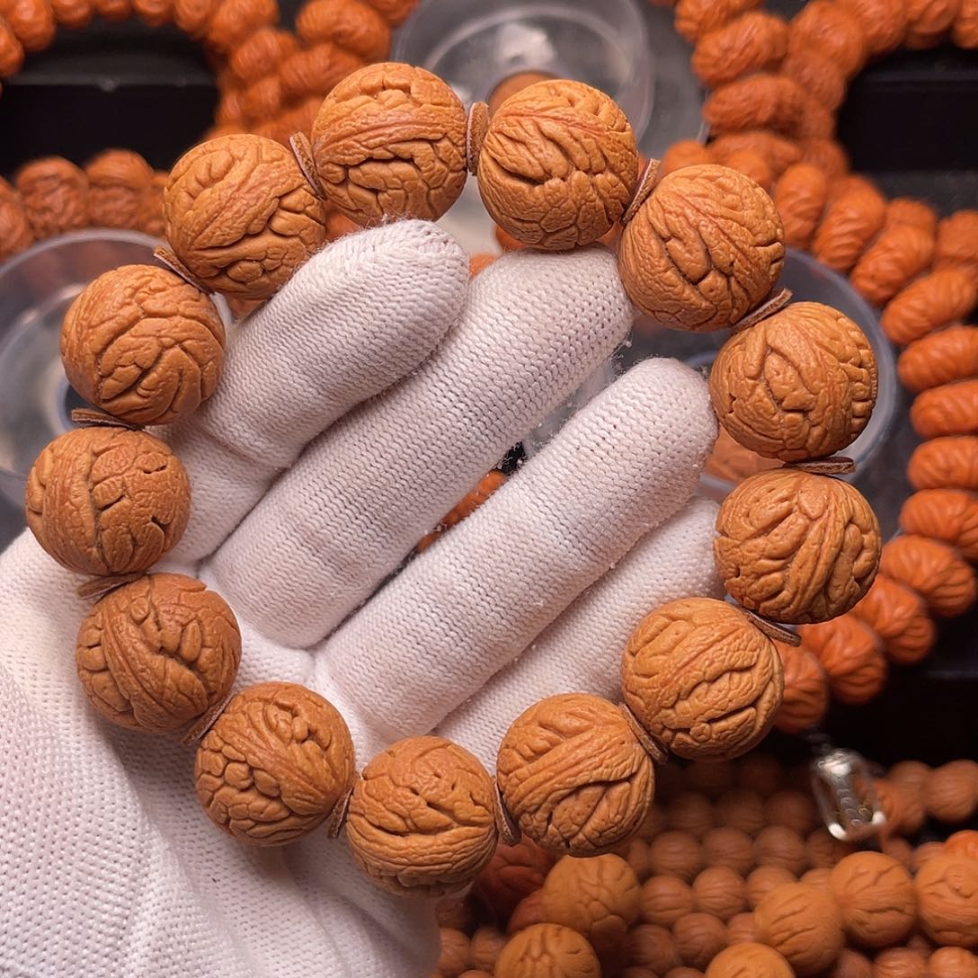 桃核手串精品金丝龙珠2.0