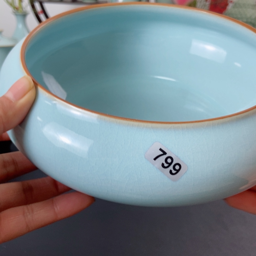 张*哥天青釉禅定茶洗福利