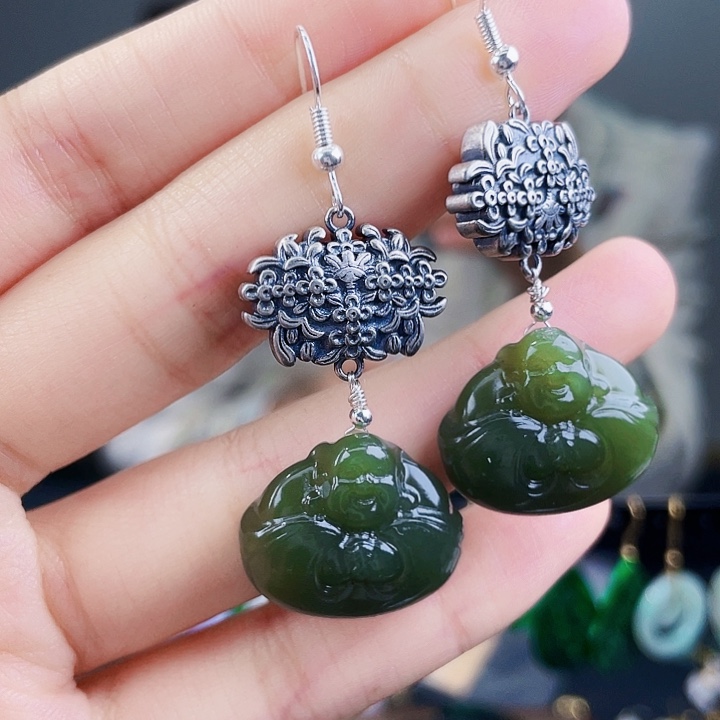 和田玉珠宝奇石银S925镶嵌