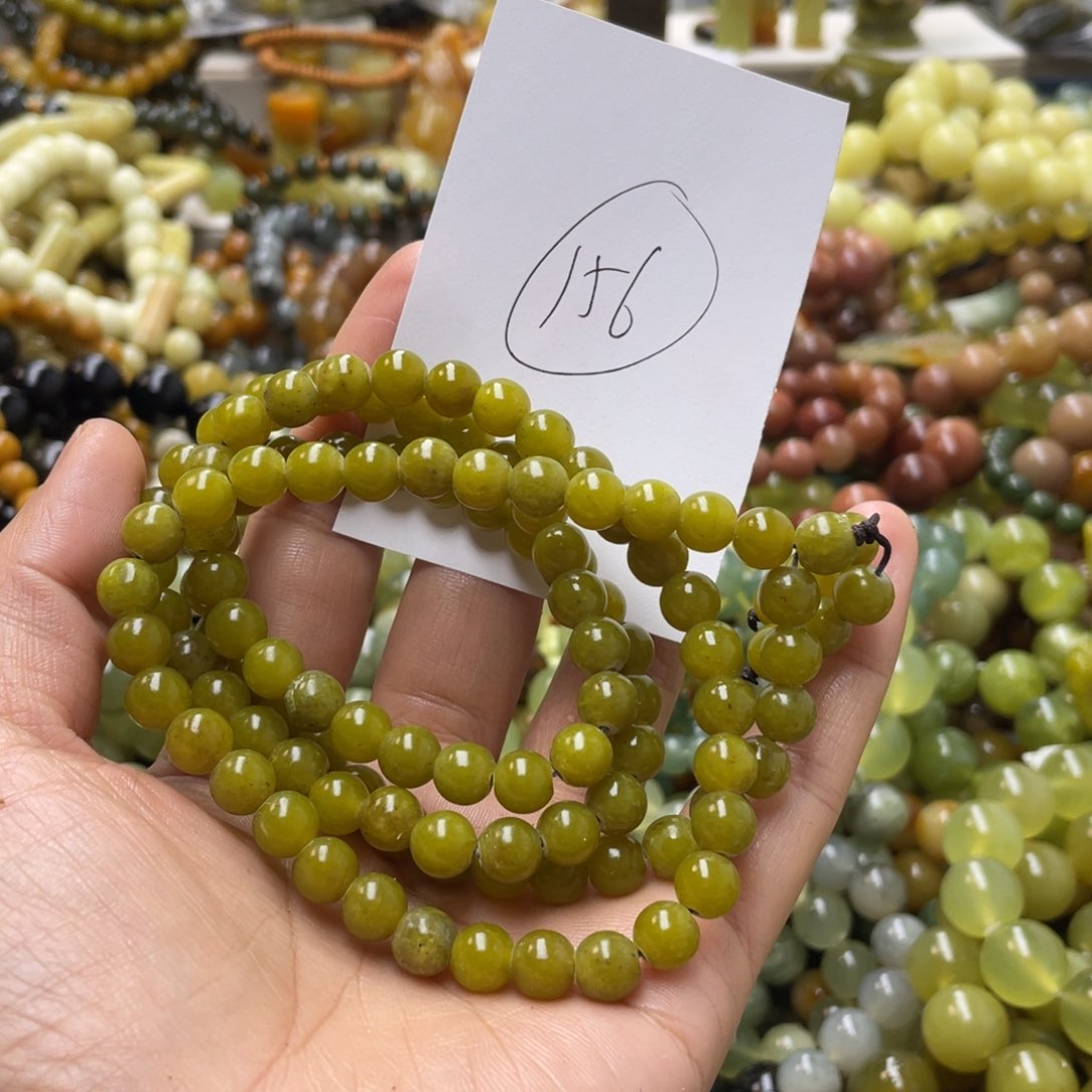 蛇纹石玉手链未镶嵌