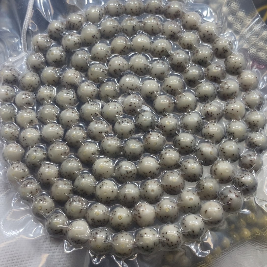 手串星月菩提石玉大留白8圆