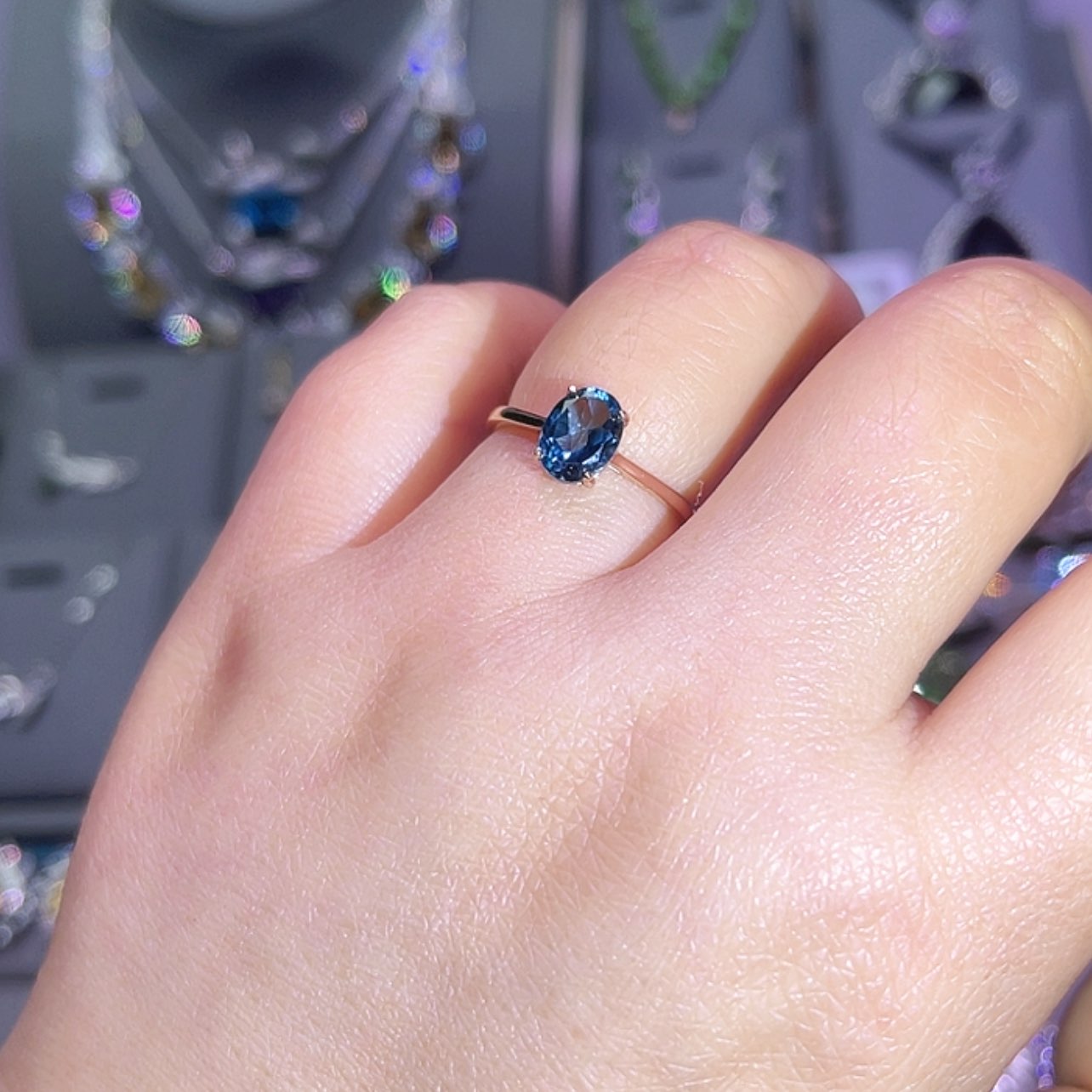 【闪购商品】托帕石戒指银S925镶嵌