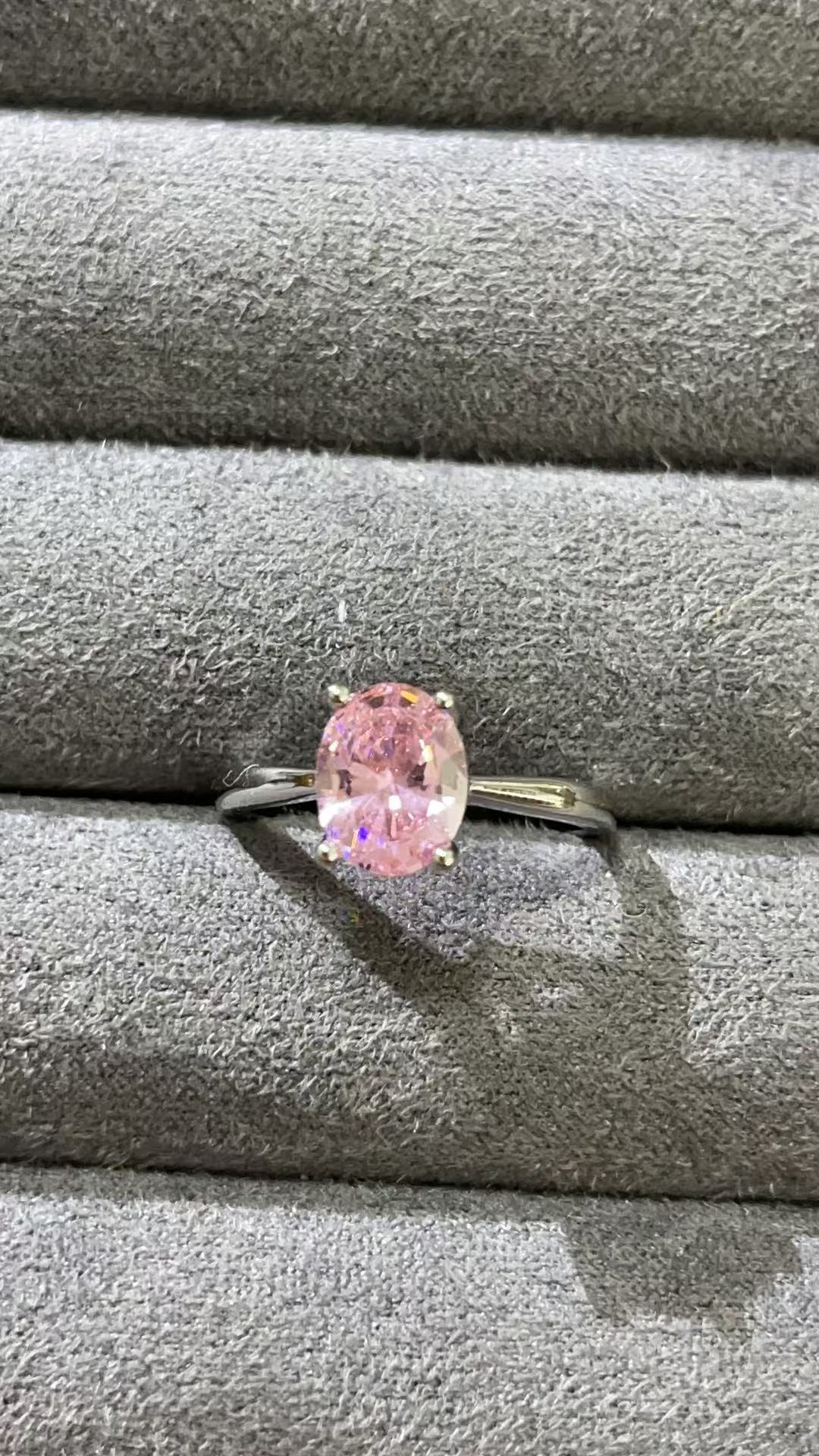 戒指 福玺甄选粉圆戒指7565