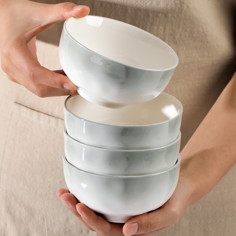 【粉丝福利】4.5英寸碗网红陶瓷米饭碗吃饭碗餐具个人可微波