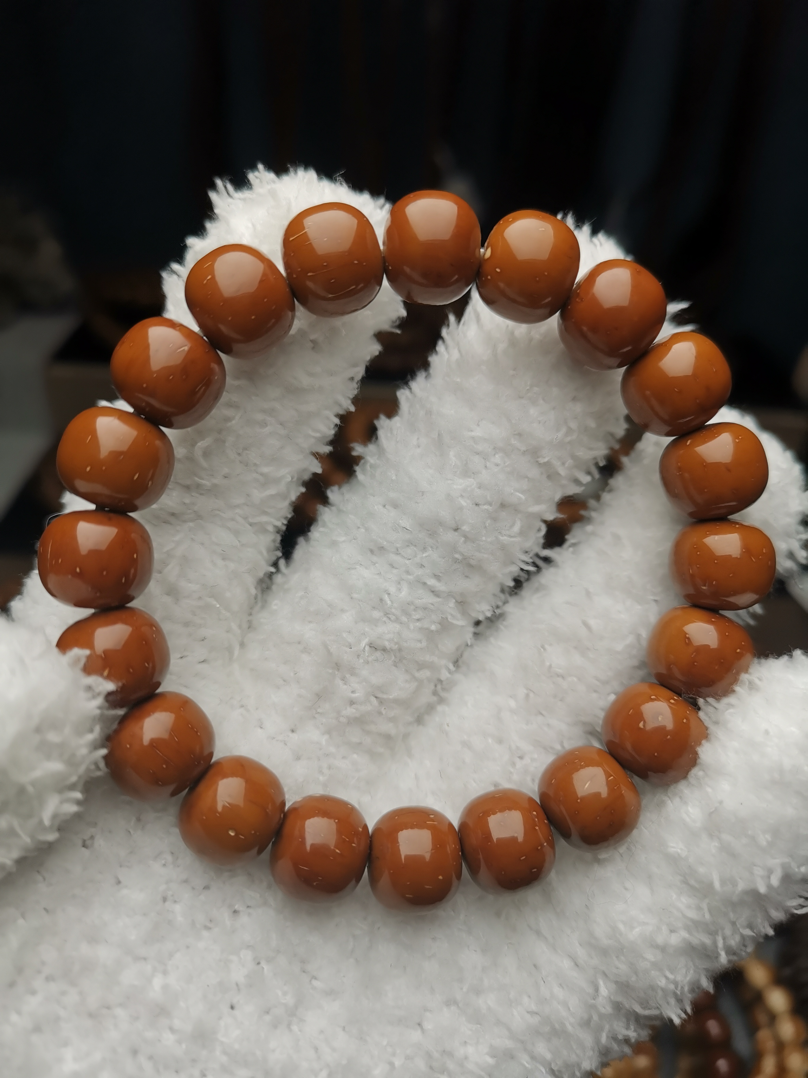 紫金鼠12.5*11老型单圈手串，实心鼠，原生态