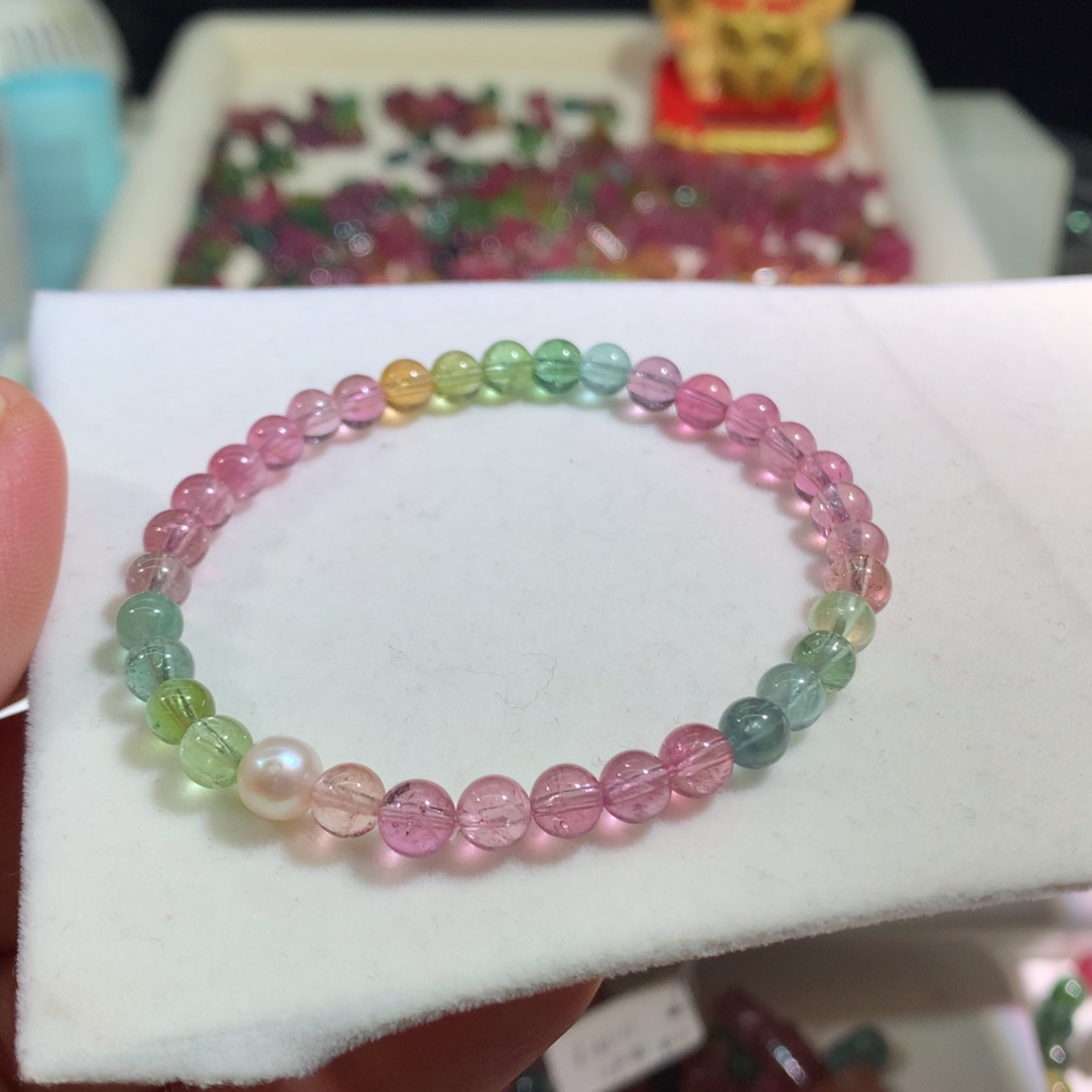 碧玺单珠未镶嵌碧玺