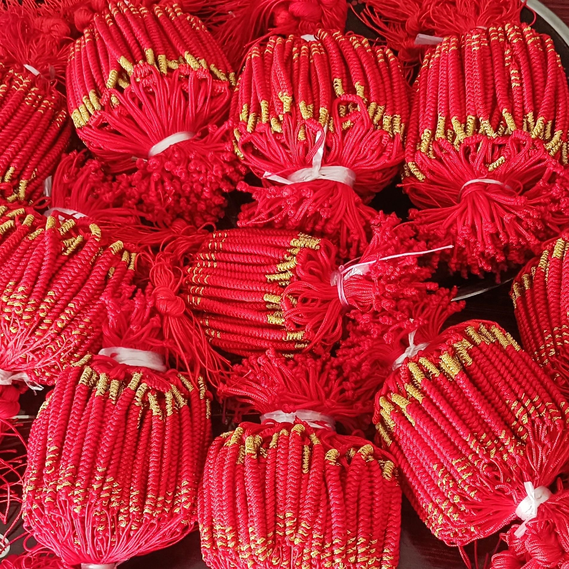 非金属锦纶手链 静宝非金属锦纶红绳手链 金刚结手编织可调节长度