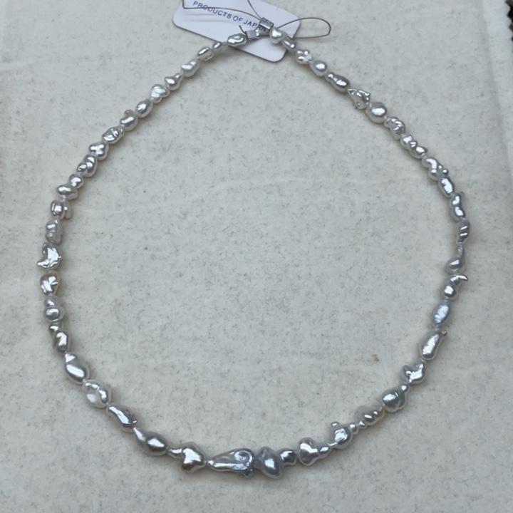 未镶嵌项链海水珍珠澳白keshi13.5克