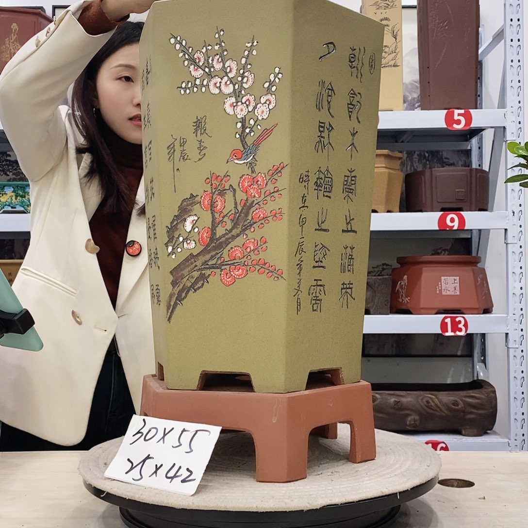 紫砂花盆紫砂花盆