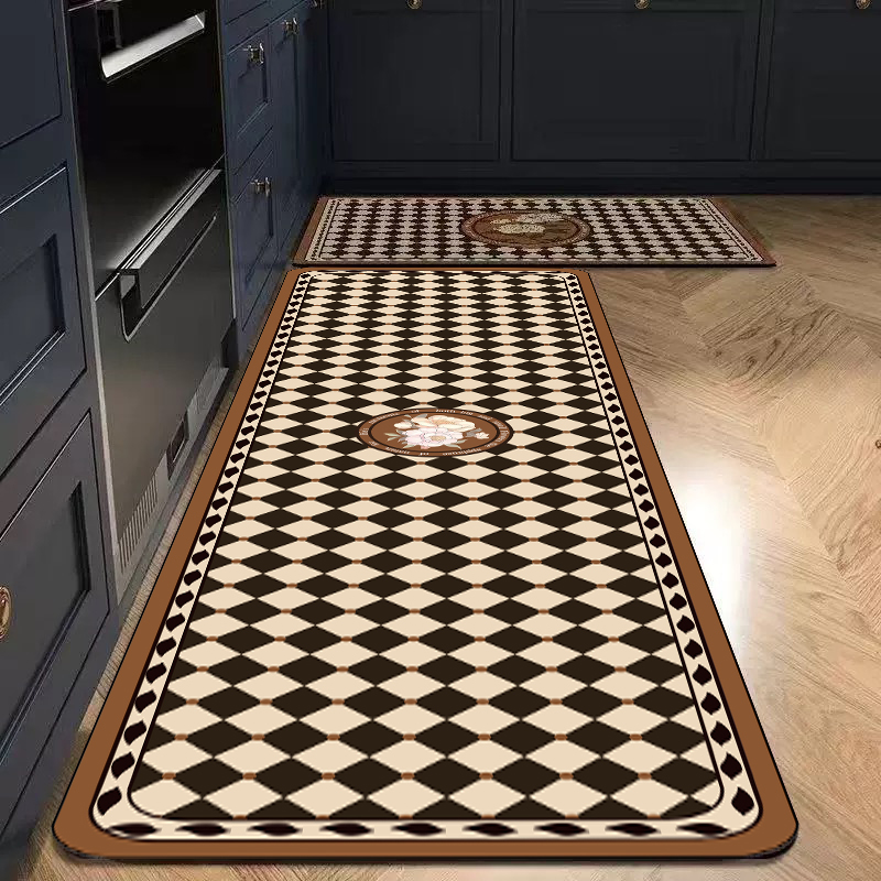 187【40*60+40*120】硅藻泥家用厨房地垫吸水防滑可擦耐脏加厚垫