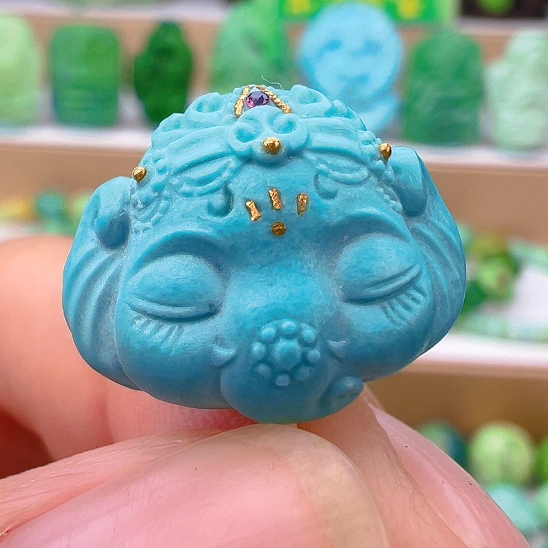 未镶嵌绿松石项链