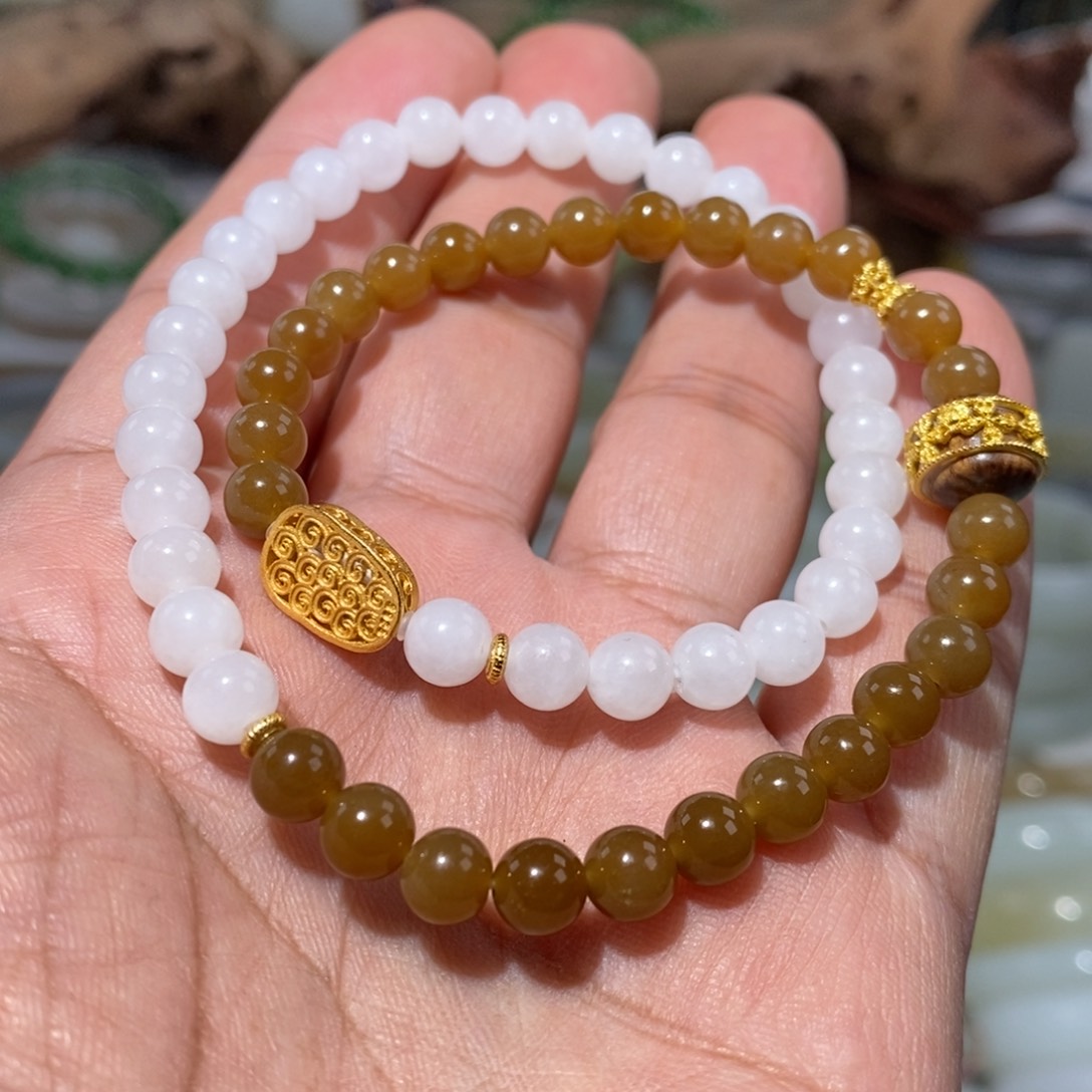 和田玉手链未镶嵌