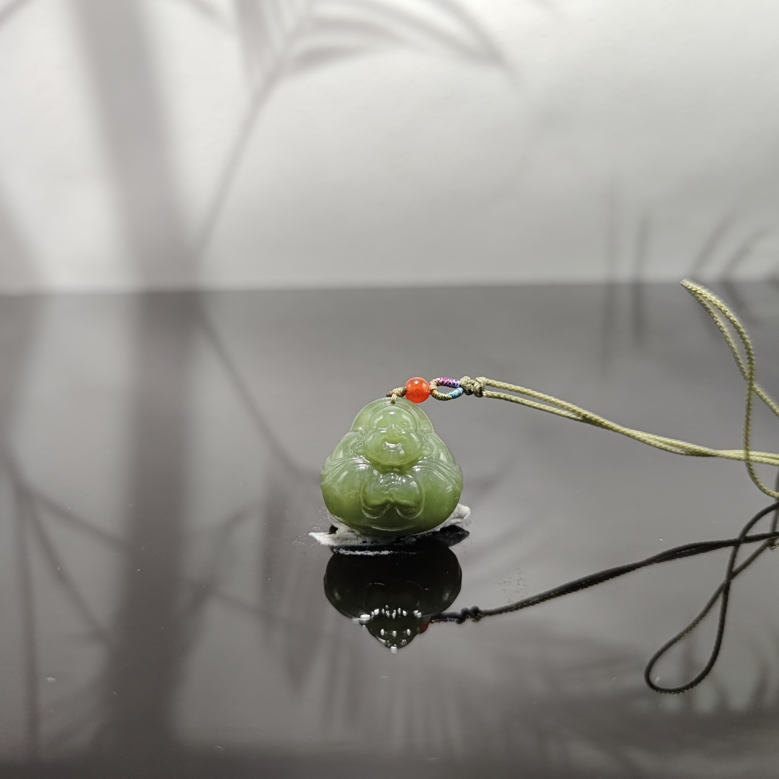 F和田玉抱抱佛吊坠5054