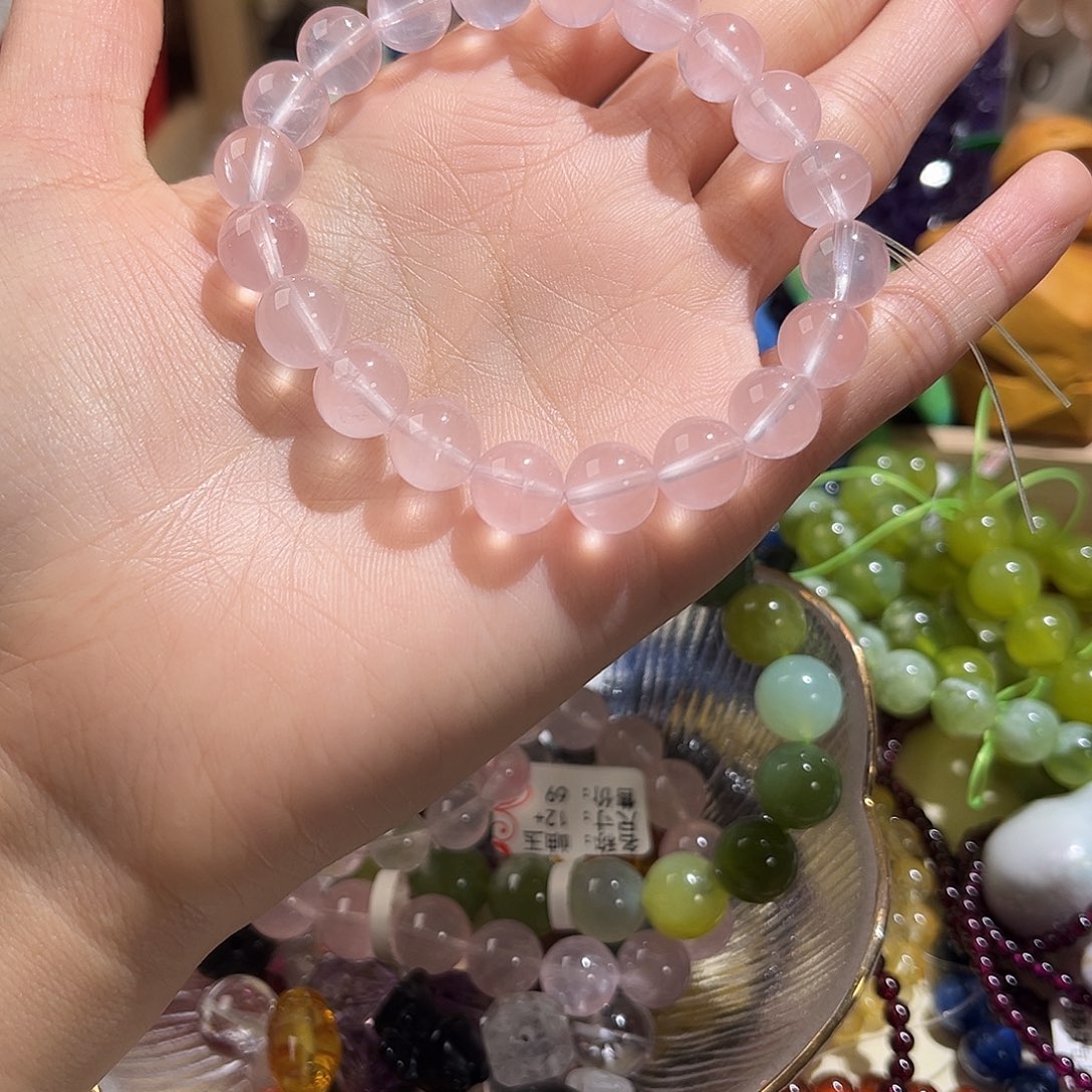 烟晶手链未镶嵌?*恰891莫粉