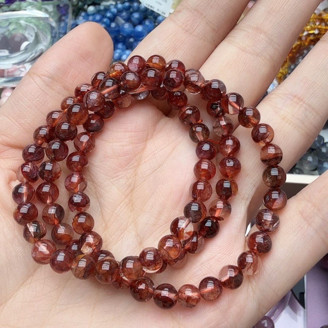 水晶手链未镶嵌红胶花