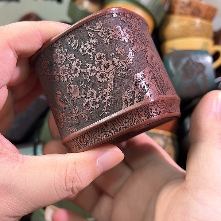 茶杯紫砂全手工紫砂主人杯