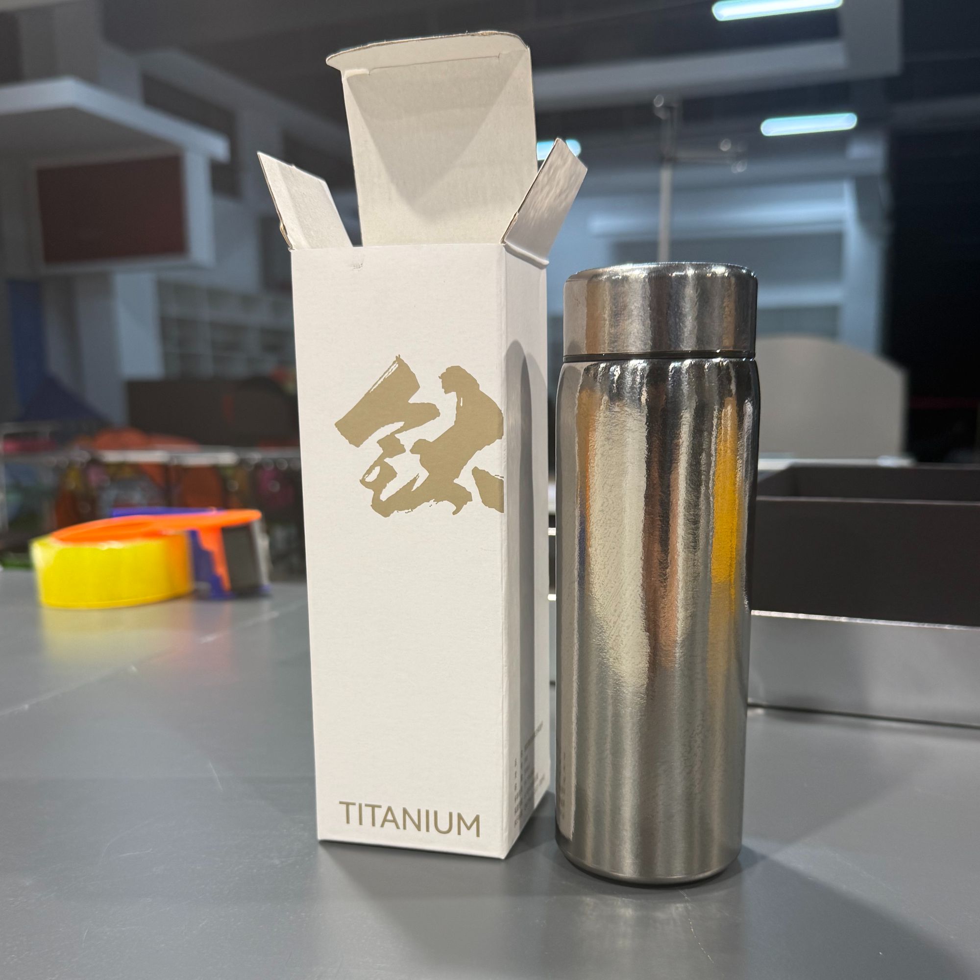 纯钛口袋杯保温杯户外便携杯子复古高档钛杯密封高颜值生日礼物