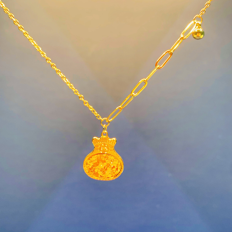 项链 D13X032项链古法钱袋项链多样性发货