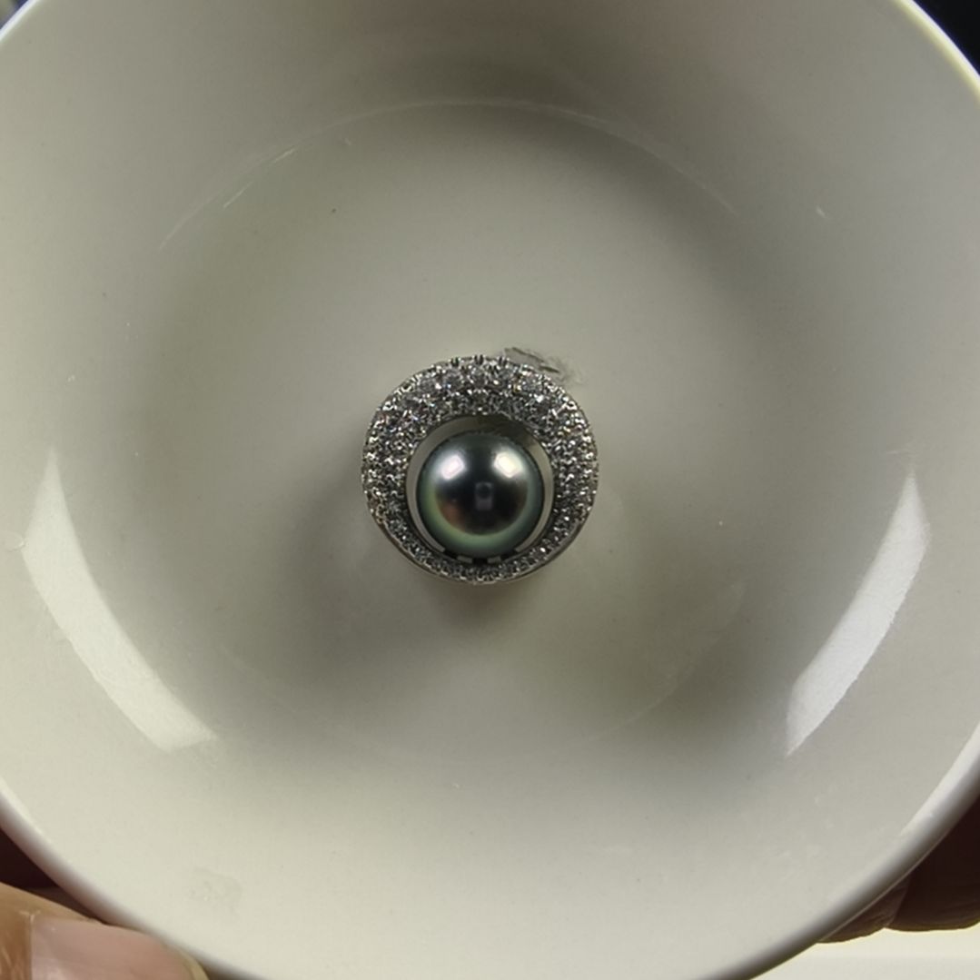 海水珍珠颈饰银S925镶嵌