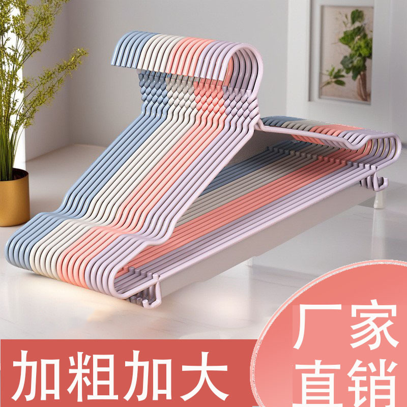 学生宿舍衣架防滑加粗成人晾晒衣挂钩收纳无痕儿童家用衣服架撑子