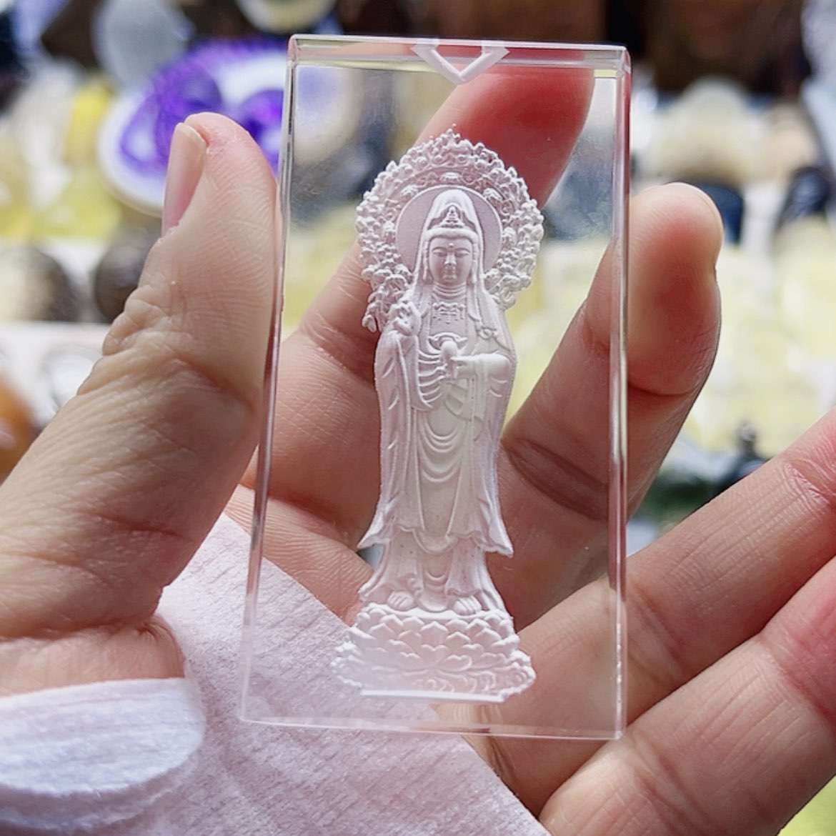 【闪购商品】水晶白水晶观音未镶嵌