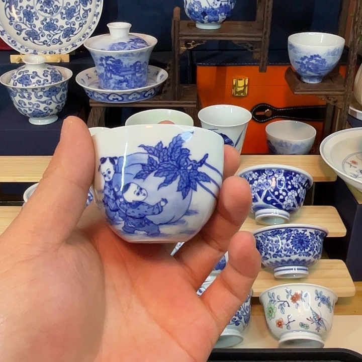 瓷片景德镇添青陶瓷555