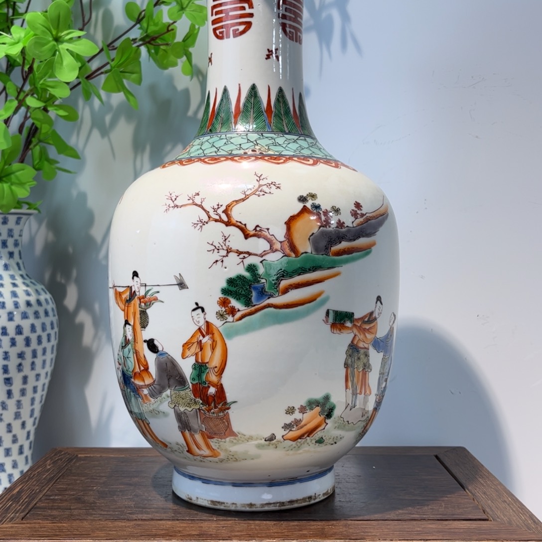 鸿***畅摆件瓷器工艺品摆件粉彩