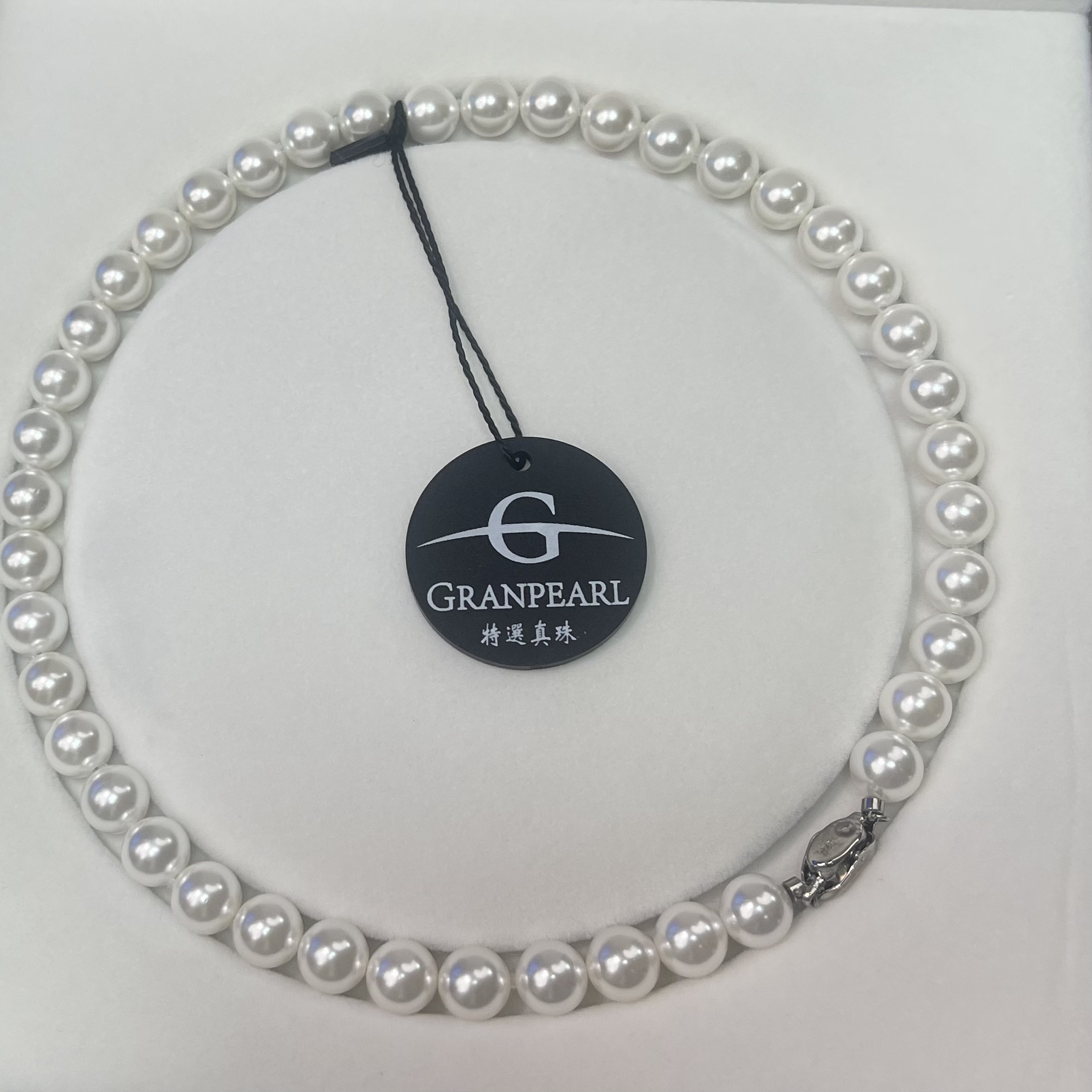 黑标特选系列天然无核淡水珍珠气质满串项链