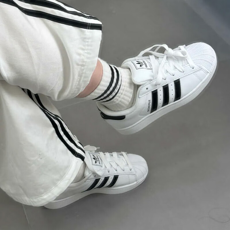 Adidas阿迪达斯三叶草男鞋女鞋SUPERSTAR贝壳头经典复古休闲板鞋