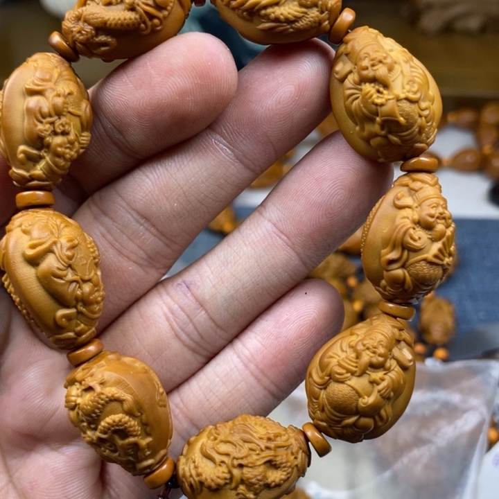 橄榄核手串/手链橄榄核雕工艺手串