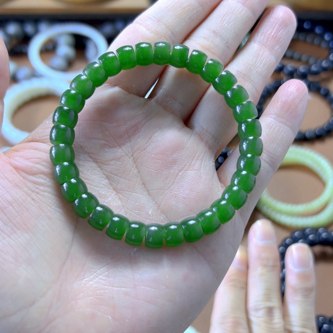 和田玉手串未镶嵌