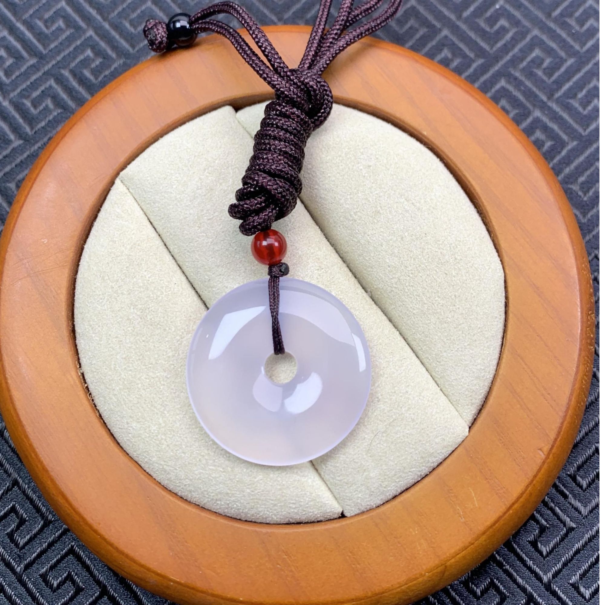 天然玛瑙玉髓平安扣吊坠挂件