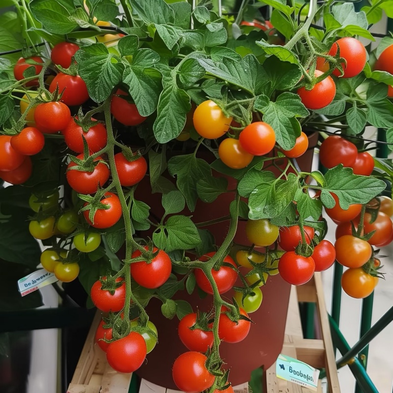 【带加仑盆栽植】寿光红千玺圣女果番茄盆栽皮薄多汁阳台小菜园种植