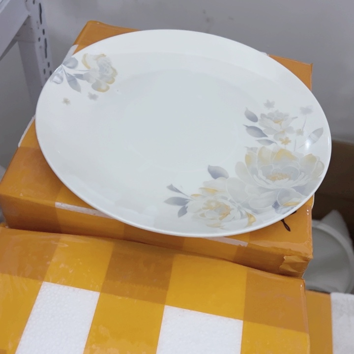 瓷清雅10寸牛排盘1个