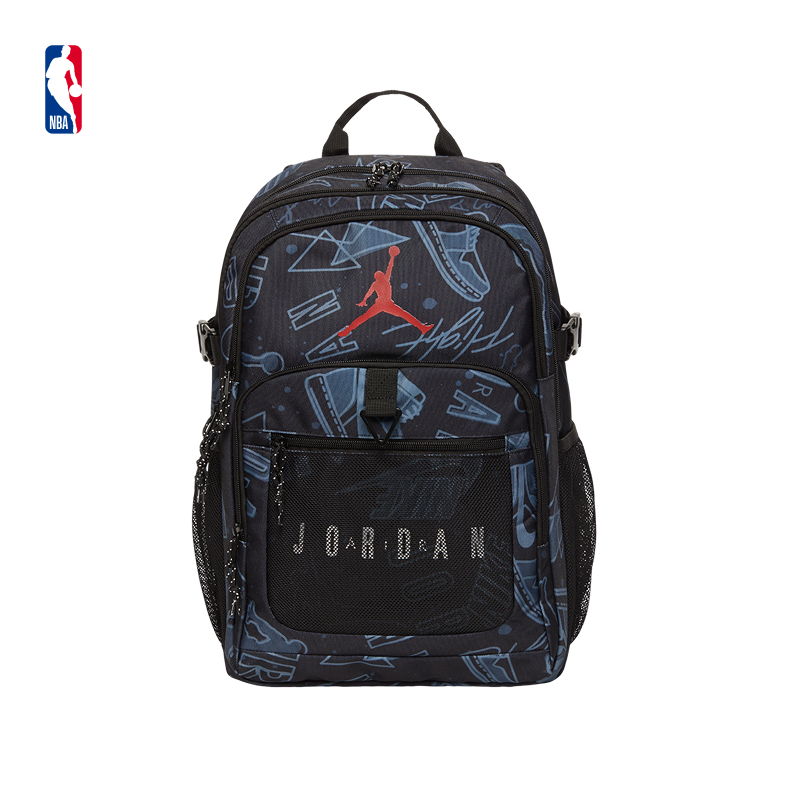 NBA官方-Jordan正品男子大容量开学书包双肩包24L
