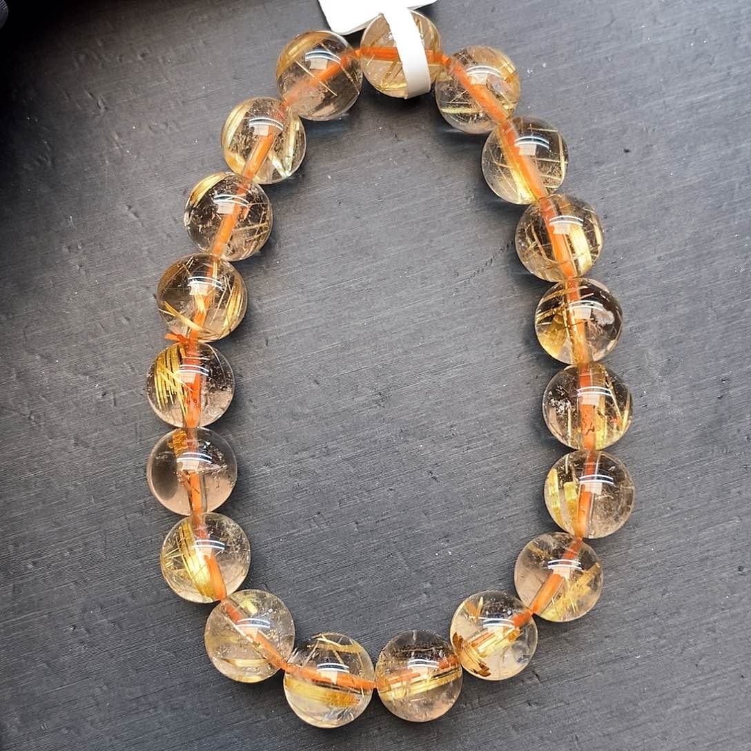 水晶手链未镶嵌25金发10mm