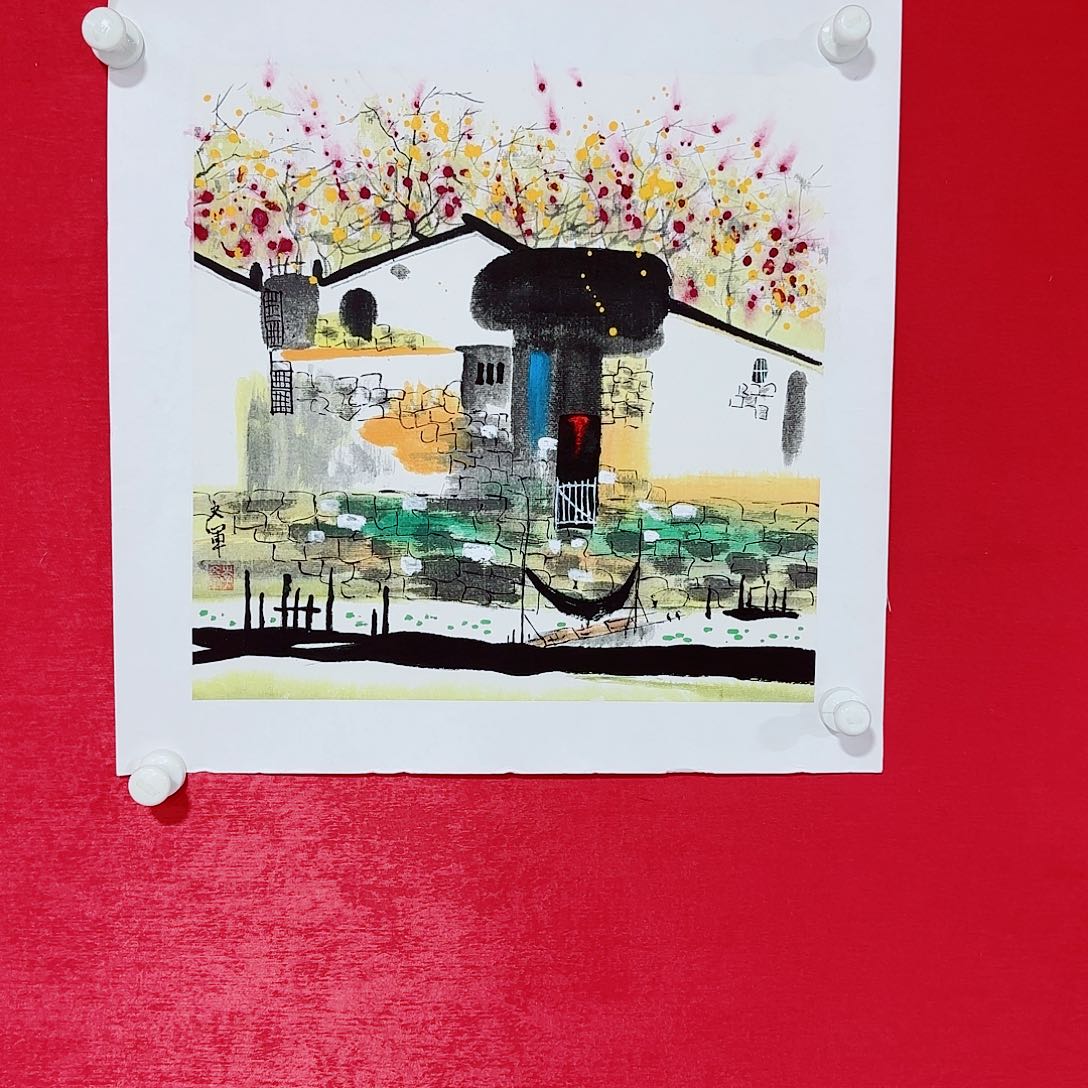 国画李文军教授精品