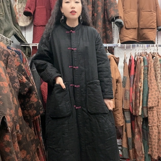 织绣招财猫盘扣棉袄-2