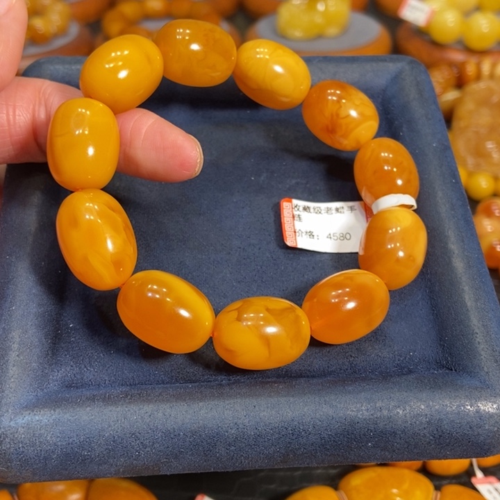 蜜蜡手链未镶嵌～**～蜜蜡