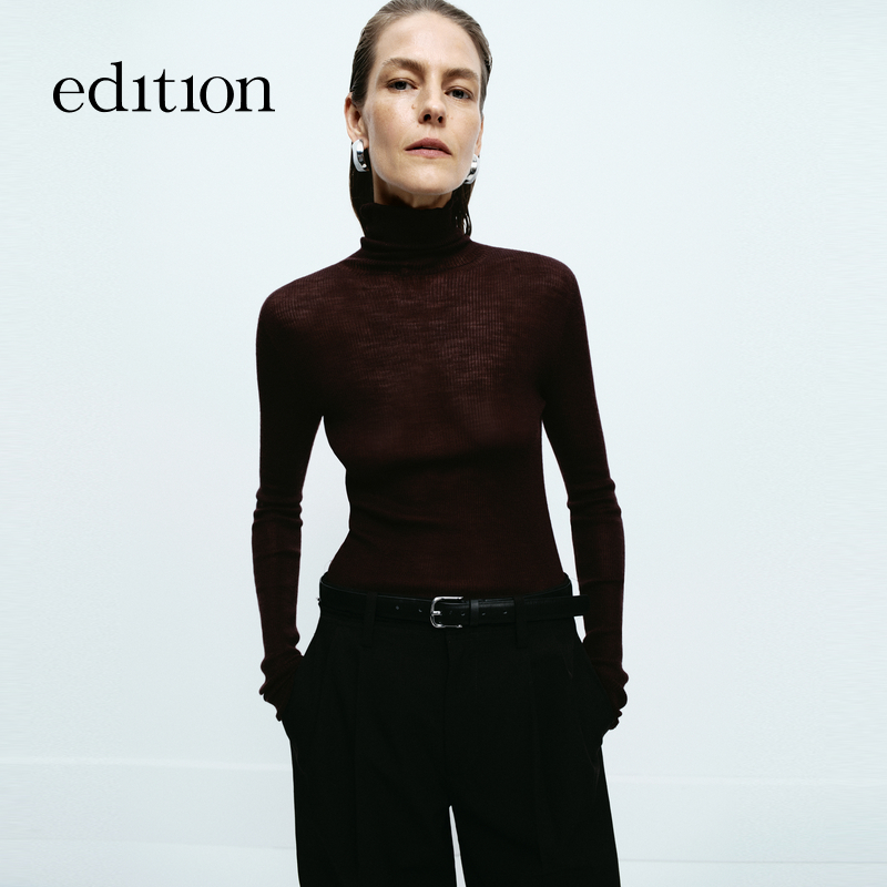 【商城同款】edition精英衣橱系列高领云朵绵羊毛#EBD4SWT014