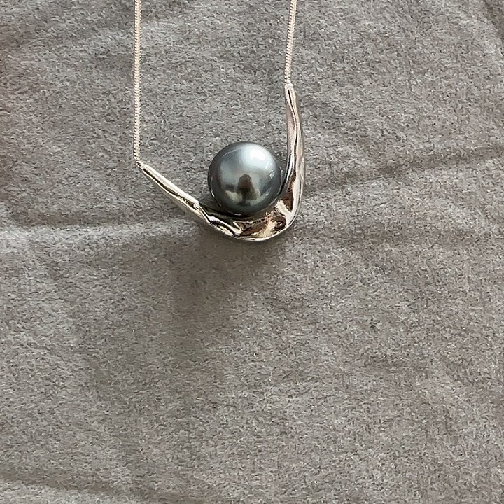 海水珍珠颈饰银S925镶嵌