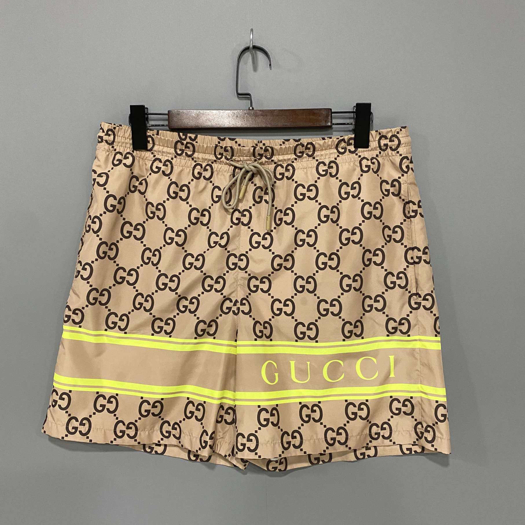 99新 GUCCI/古驰 新款满印抽绳短裤/48码/88374