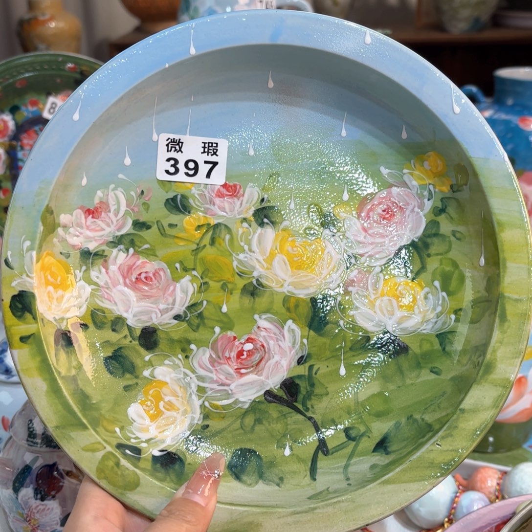 景德镇手绘高温釉下彩陶瓷茶具