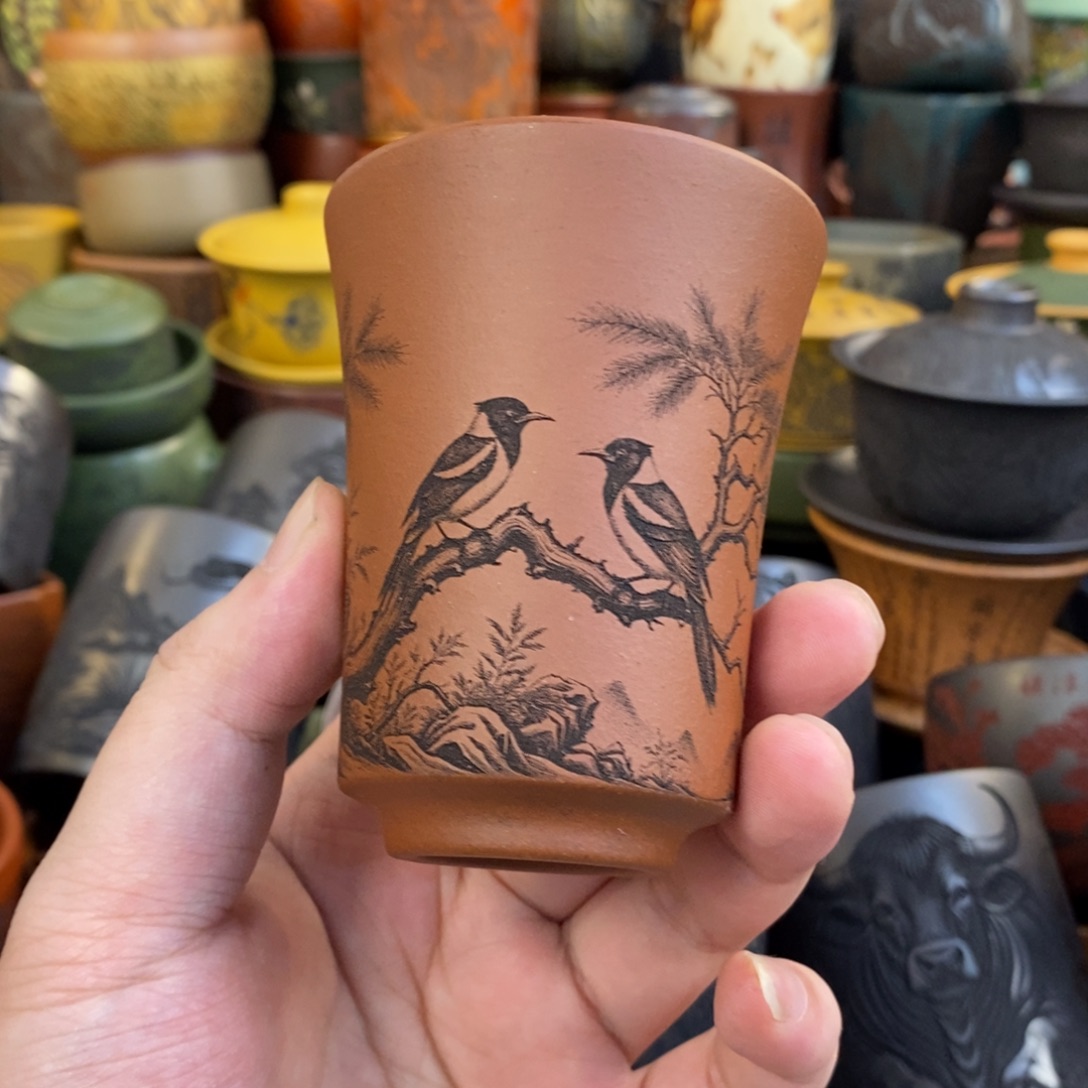 紫砂公道杯宜兴全手工紫砂杯