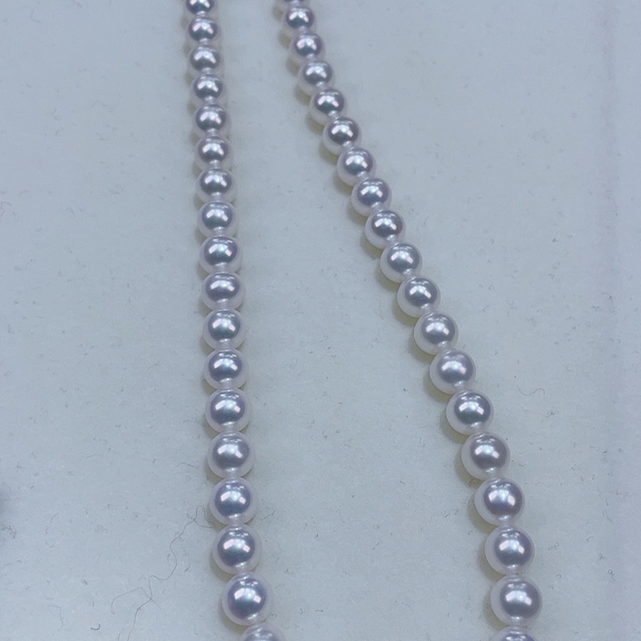 淡水珍珠颈饰银S925镶嵌6-6.5毕业级又圆又亮又干净
