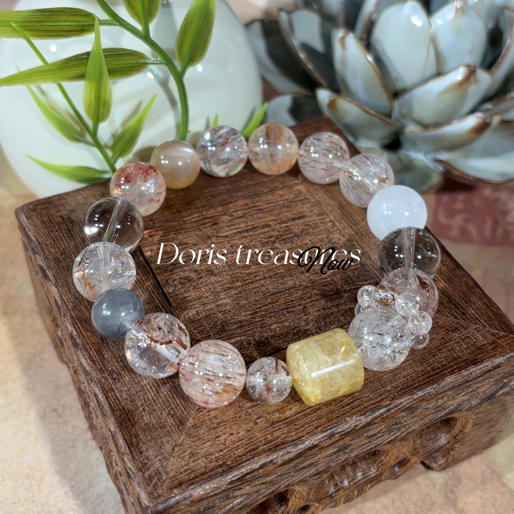 【朕点钱】天然水晶手串 多样性发一 颜色微差