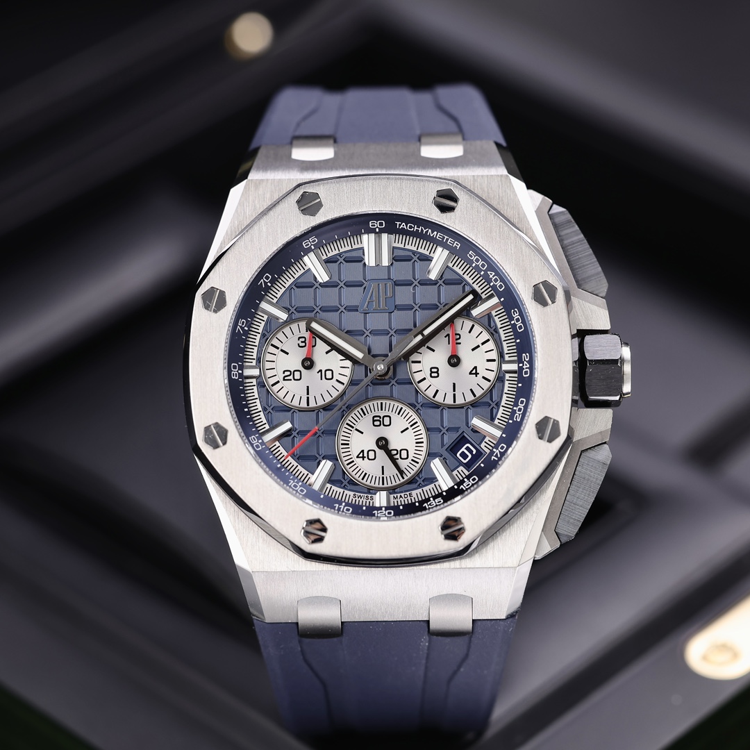 95新 Audemars Piguet/爱彼 26420TI 蓝盘熊猫面 2022年保卡
